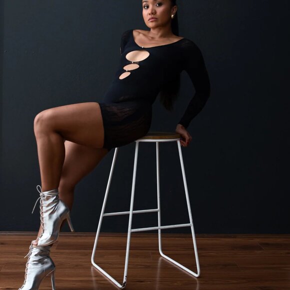 Vamp Vortex Dance Heels size women's 10 (EU42) - Silver - Picture 6 of 7